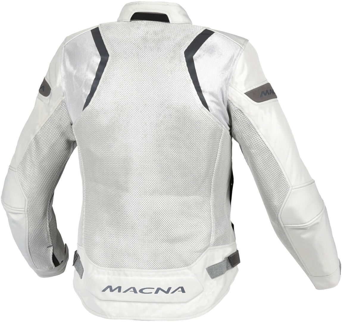 MACNA VELOTURA Mujer Urbana Moto Chaqueta Gris Claro - CHAQUETA