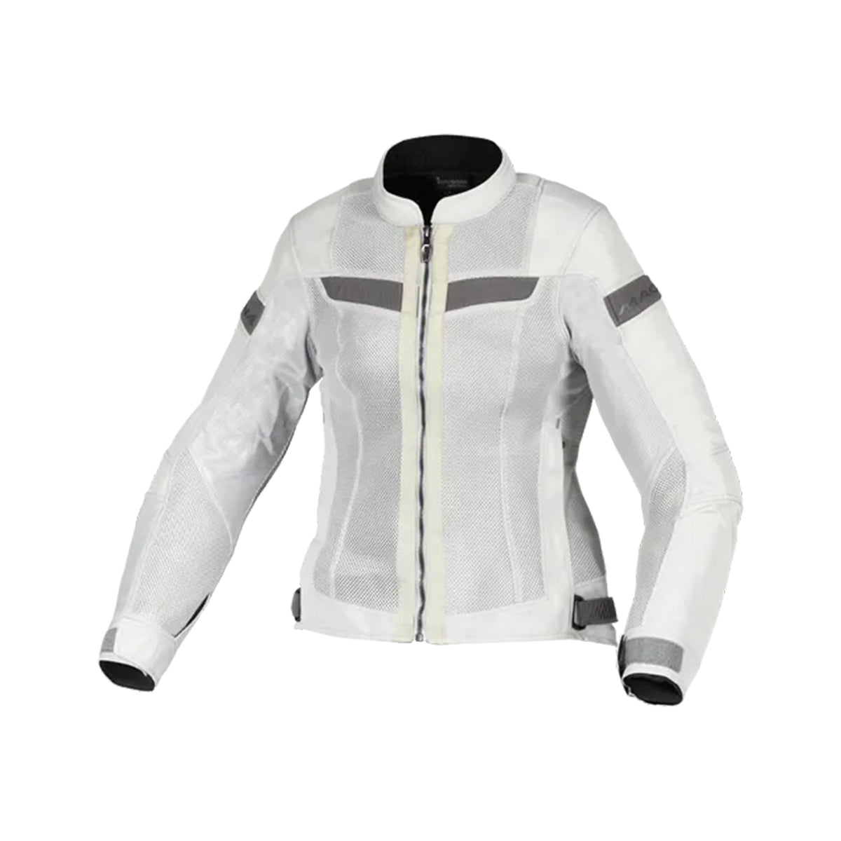 MACNA VELOTURA Mujer Urbana Moto Chaqueta Gris Claro - CHAQUETA