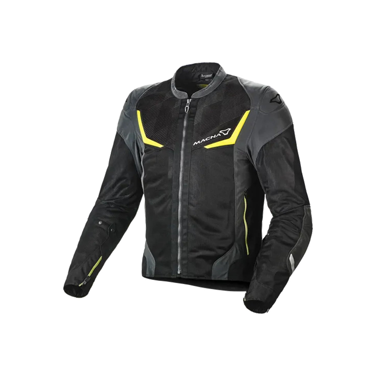 Macna Orcano Chaqueta textil Man Black/Night eye/fluo yellow
