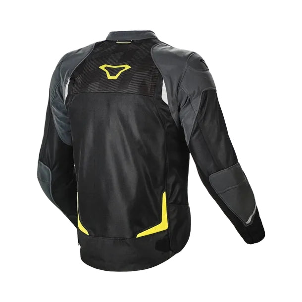 Macna Orcano Chaqueta textil Man Black/Night eye/fluo yellow