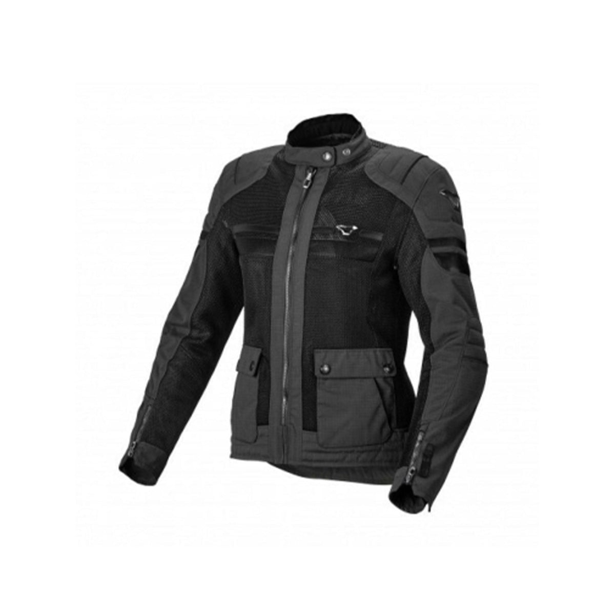 MACNA Fluent Mujer Moto Textil Chaqueta Negra - CHAQUETA