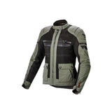MACNA Fluent Mujer Moto Textil Chaqueta Verde Negro - CHAQUETA