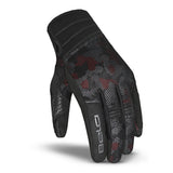 BELA-Guantes Textil Cirus Camo Summer Negro/Rojo/Camo - SECURTEX MOTOR S.L (t/a MaximoMoto)