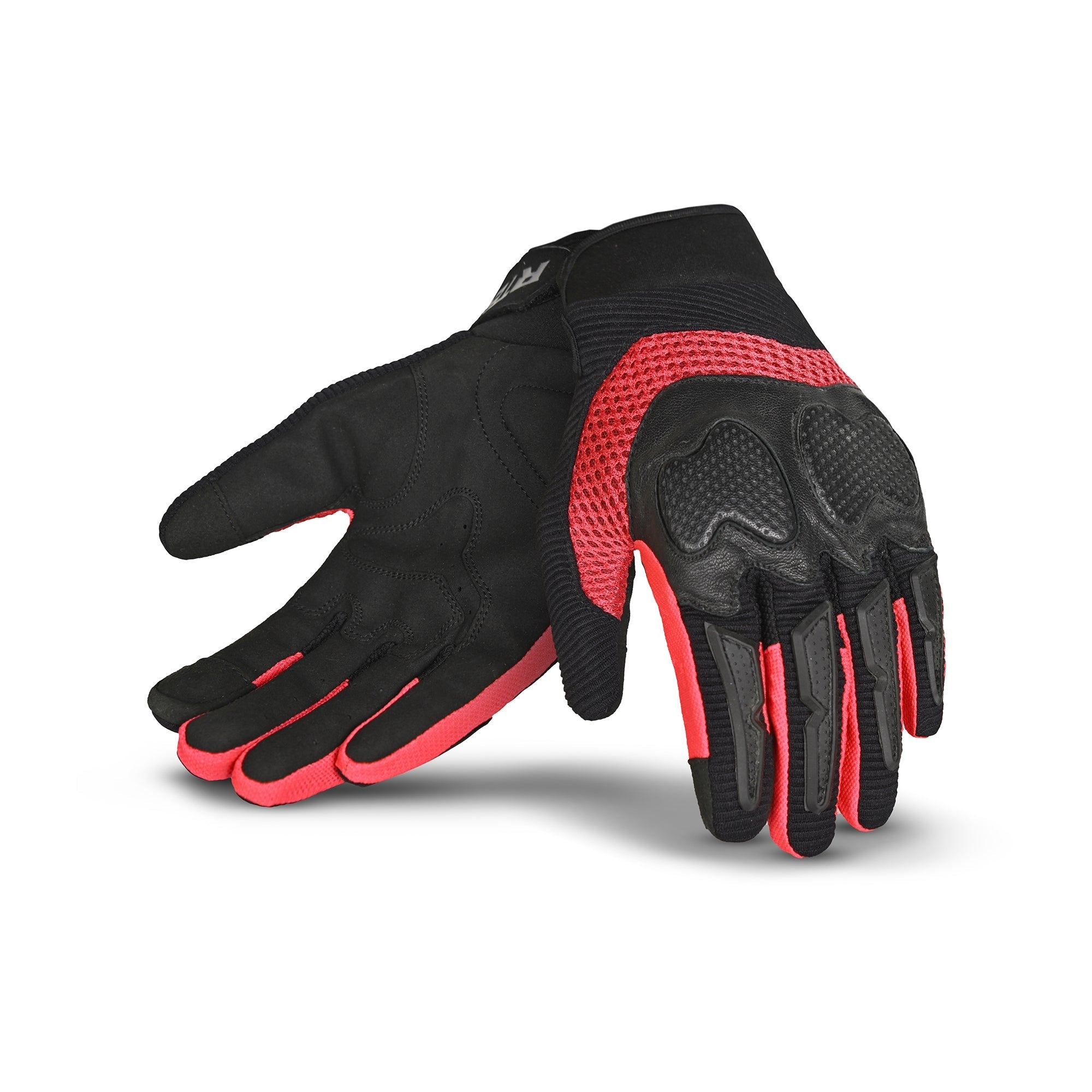 R-TECH - Guante Textil Man Cruiser Negro/Rojo - SECURTEX MOTOR S.L (t/a MaximoMoto)