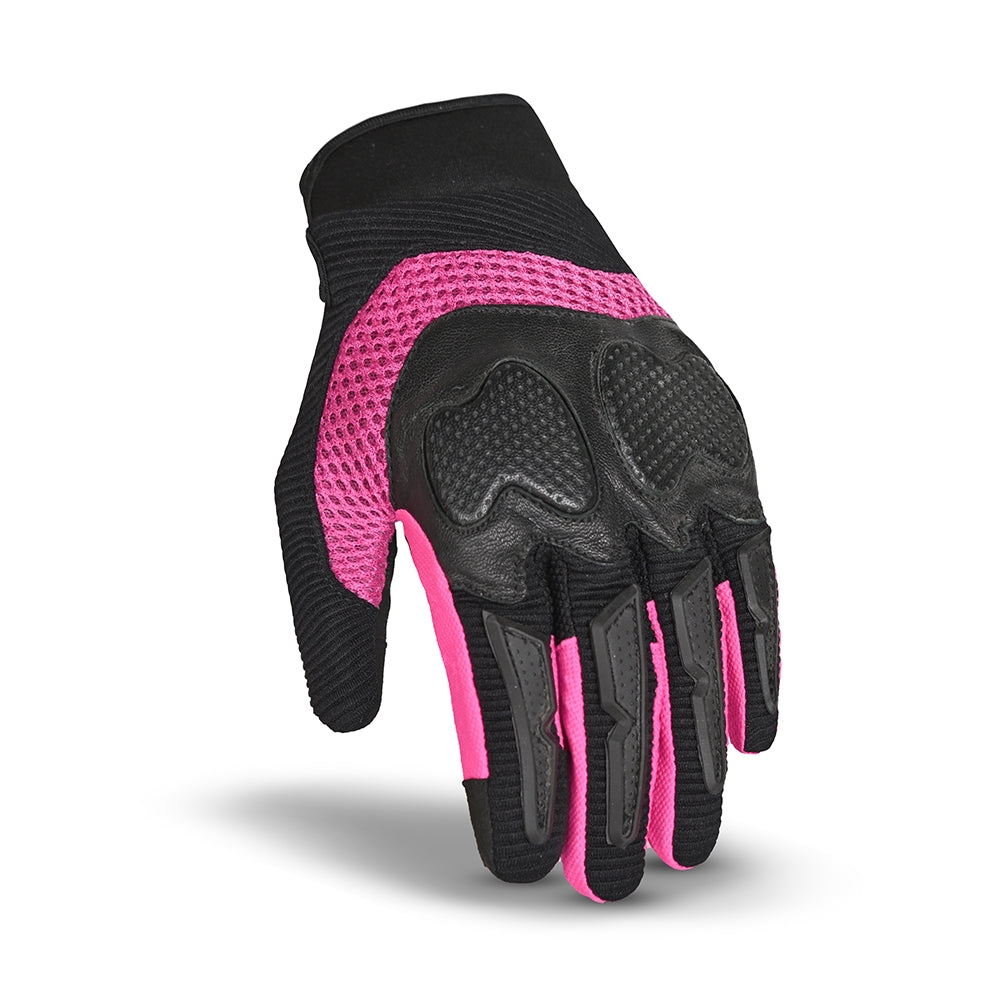 R-TECH - Guante Lady Cruiser Negro/Rosa