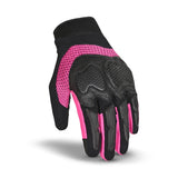 R-TECH - Guante Lady Cruiser Negro/Rosa