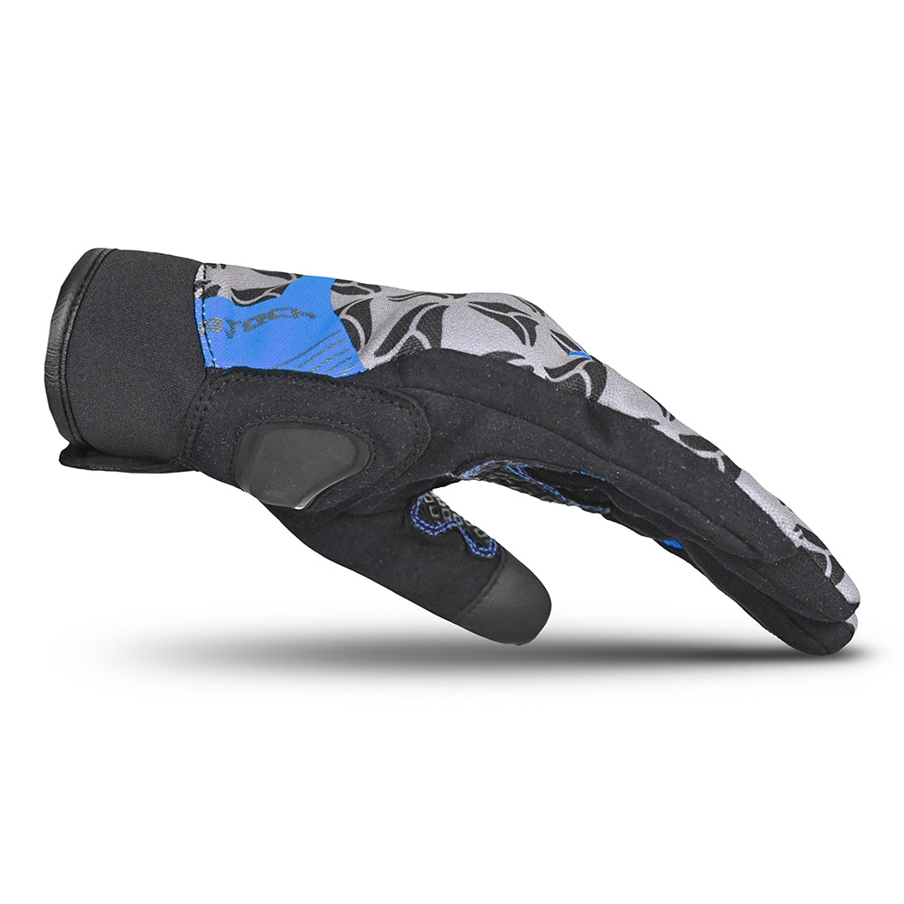 R-TECH - Guante Textil Leopard Negro/Azul - SECURTEX MOTOR S.L (t/a MaximoMoto)