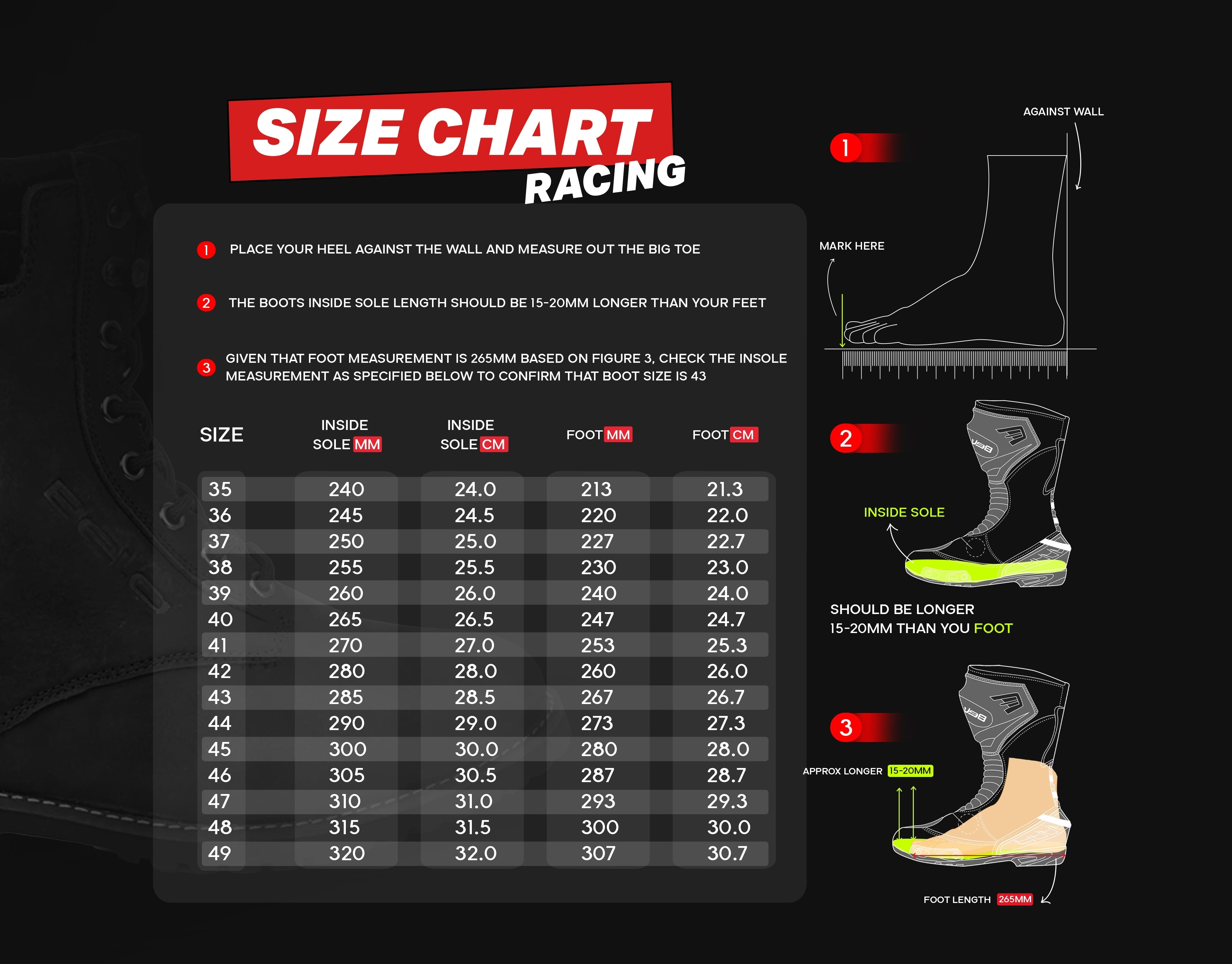 BELA - Botas Racing Turbo Track Negro/Rojo - SECURTEX MOTOR S.L (t/a MaximoMoto)