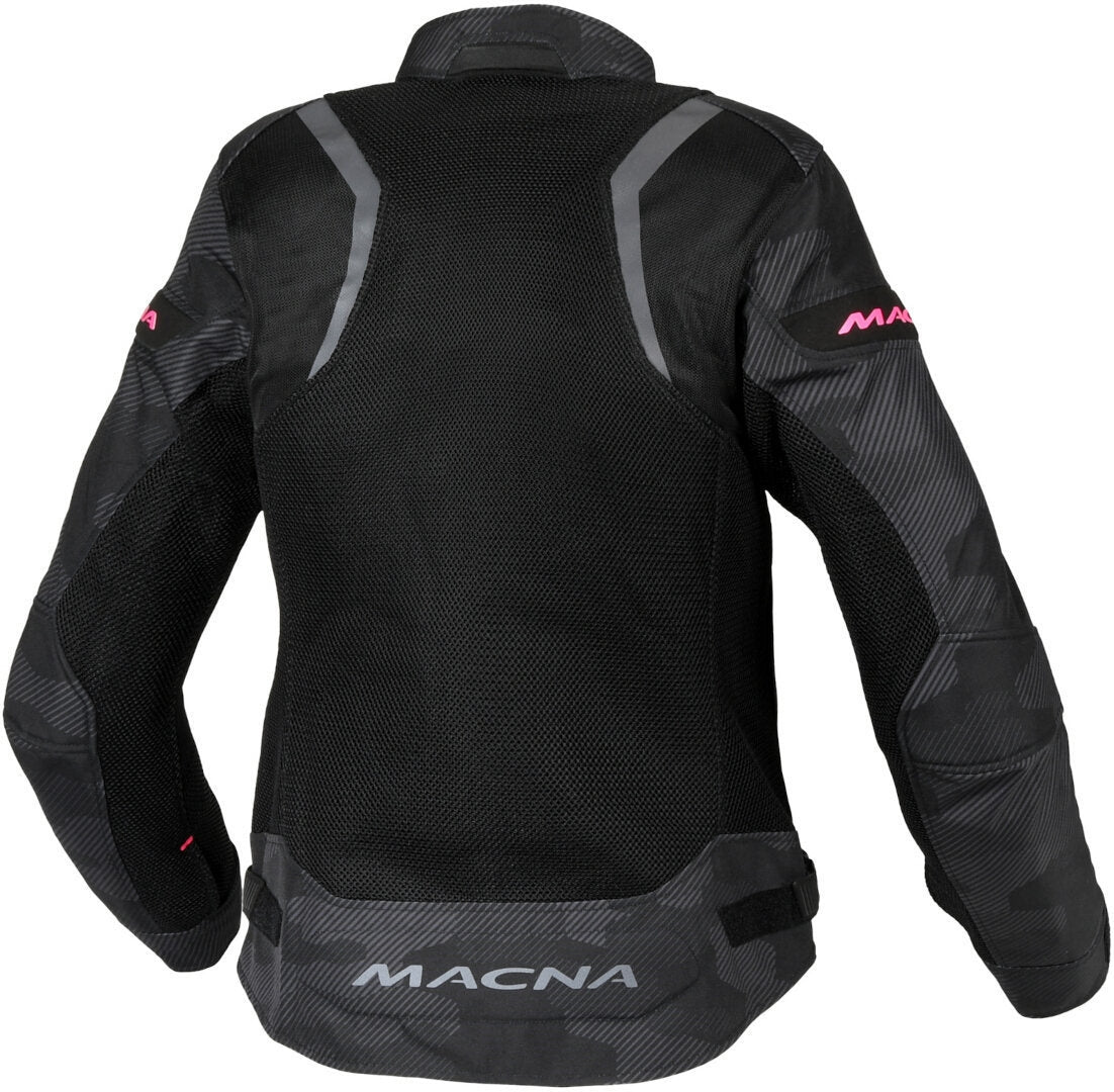 MACNA VELOTURA Mujer Moto Chaqueta Camuflaje Gris Negro - CHAQUETA