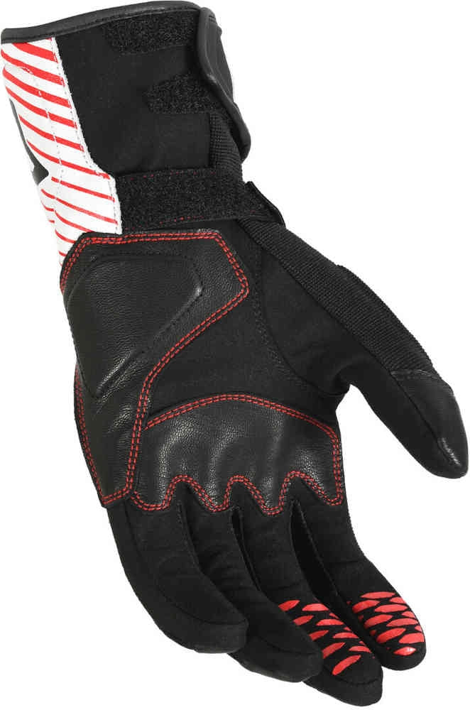 MACNA TEMPO HOMBRES GUANTES MOTO PERFORADO NEGRO BLANCO ROJO - GUANTES