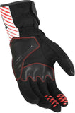 MACNA TEMPO HOMBRES GUANTES MOTO PERFORADO NEGRO BLANCO ROJO - GUANTES