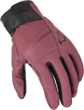 MACNA Astrilla Motocicleta Cuero Guante Burdeos Negro - GUANTES
