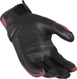 MACNA Astrilla Motocicleta Cuero Guante Burdeos Negro - GUANTES