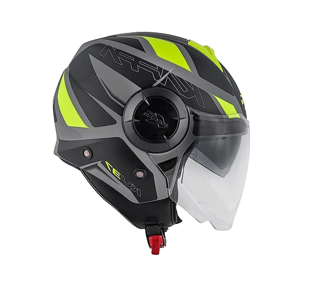 KAPPA KV37 EVO Sharp Moto Casco Negro Amarillo Mate - CASCO