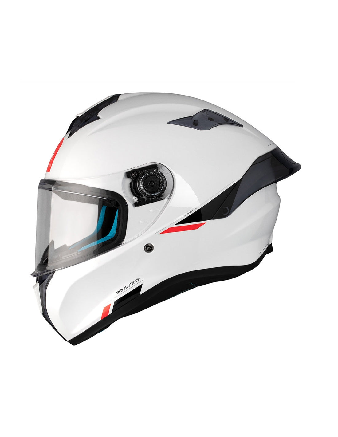 MT Targo S Solid A0 blanco perlado Casco integral deportivo para motocicleta - CASCO