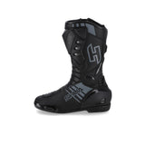 SHUA - BOTAS PIEL SUPER TECH NEGRO/GRIS-Maximo Moto