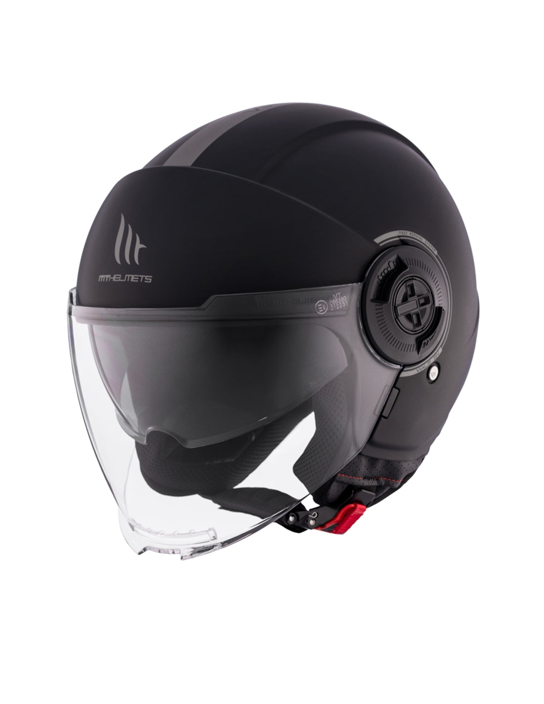 MT VIALE SV S SOLID A1 Casco De Moto Urbana Negro Mate - CASCO