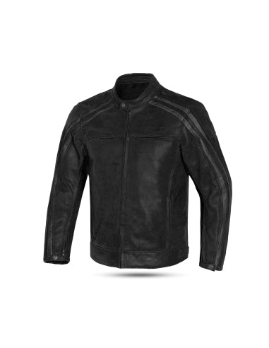 BELA - Chaqueta Piel Night Hawk Vintage Negro/Gris - SECURTEX MOTOR S.L (t/a MaximoMoto)