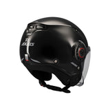 AXXIS OF513B METRO S SOLID V2 A1 CASCO DE MOTO NEGRO BRILLO