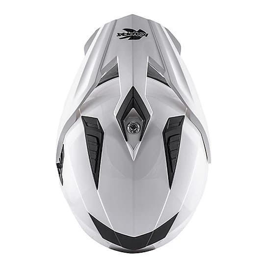 KAPPA KV30 Moto Aventura Casco Enduro Basic Blanco Brillante - CASCO