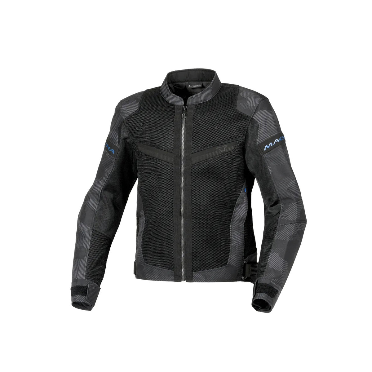 MACNA VELOTURA Hombre Textil Moto Chaqueta Camuflaje Gris Negro - CHAQUETA