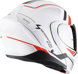 SCORPION EXO-930 EVO ARDENS CASCO MODULAR NEGRO MATE NEGRO ROJO