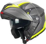 SKA-P 5THG Falcon Casco Modular Deportivo Negro Fluorescente Amarillo Mate - CASCO