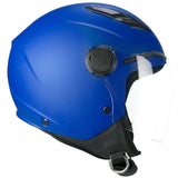 SKA-P 2MHA POD MONO JET CASCO MOTO Blu opaco - CASCO