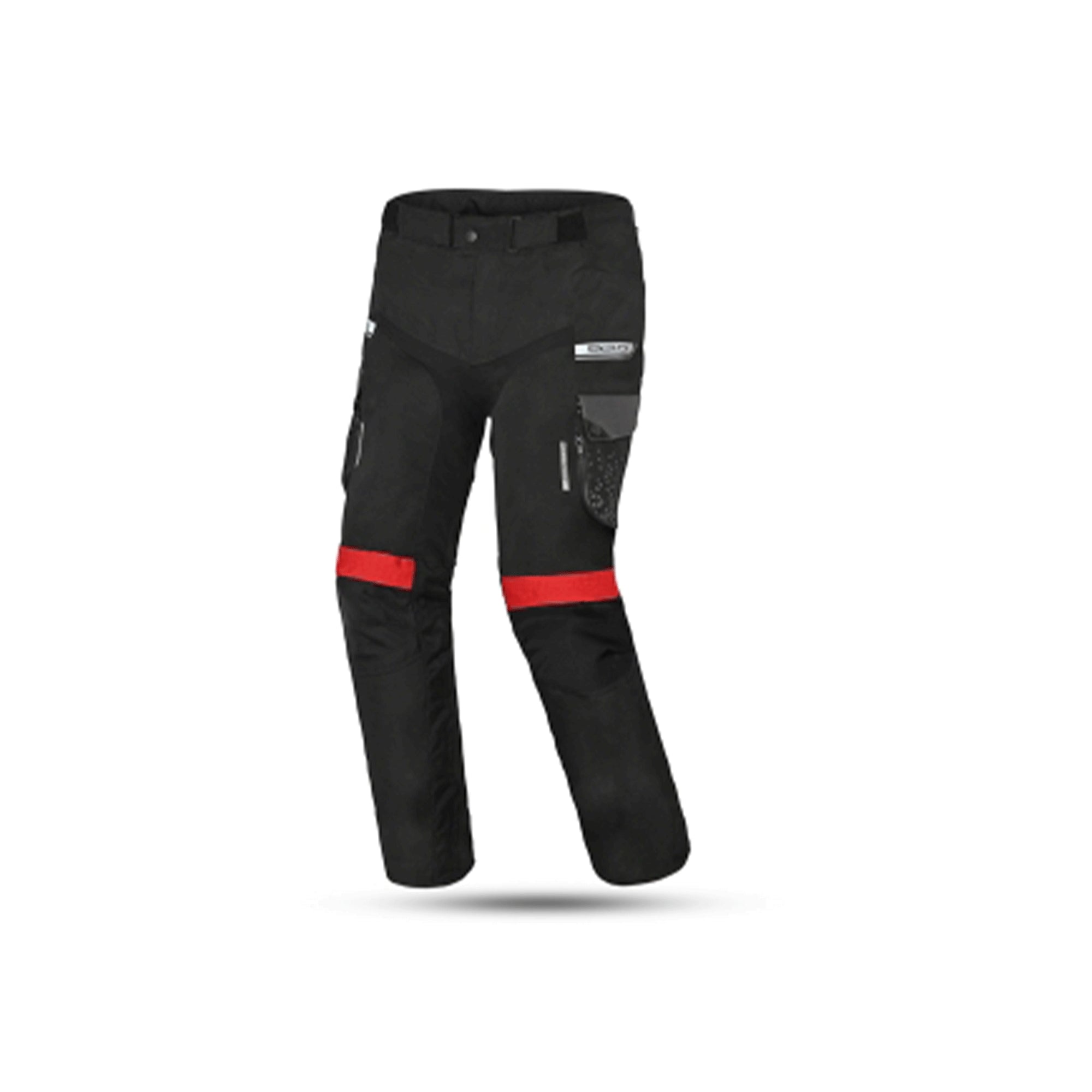BELA - Pantalón Textil Crossroad Extreme WP Negro/Antracita/Rojo - SECURTEX MOTOR S.L (t/a MaximoMoto)