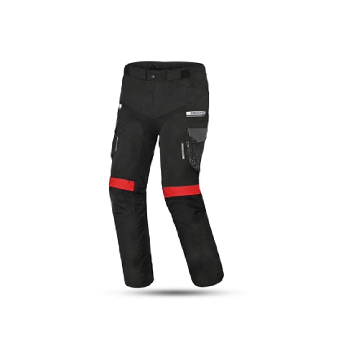 BELA - Pantalón Textil Crossroad Extreme WP Negro/Antracita/Rojo - SECURTEX MOTOR S.L (t/a MaximoMoto)