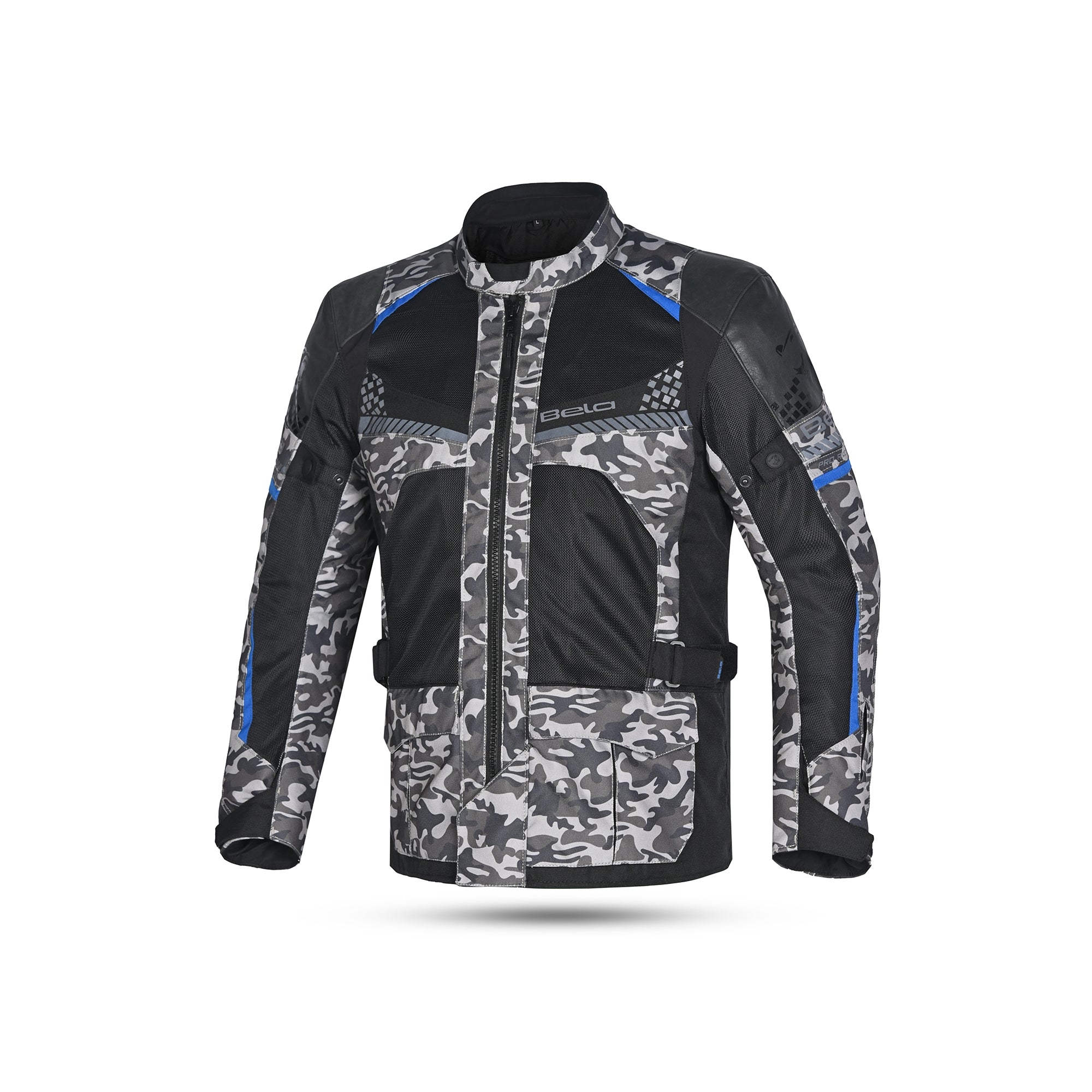 BELA - Chaqueta Textil Onsaker Camo/Negro/Azul - SECURTEX MOTOR S.L (t/a MaximoMoto)