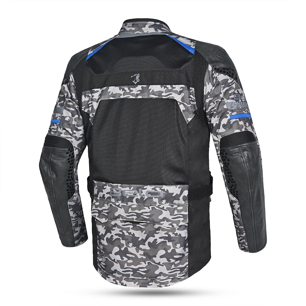 BELA - Chaqueta Textil Onsaker Camo/Negro/Azul - SECURTEX MOTOR S.L (t/a MaximoMoto)