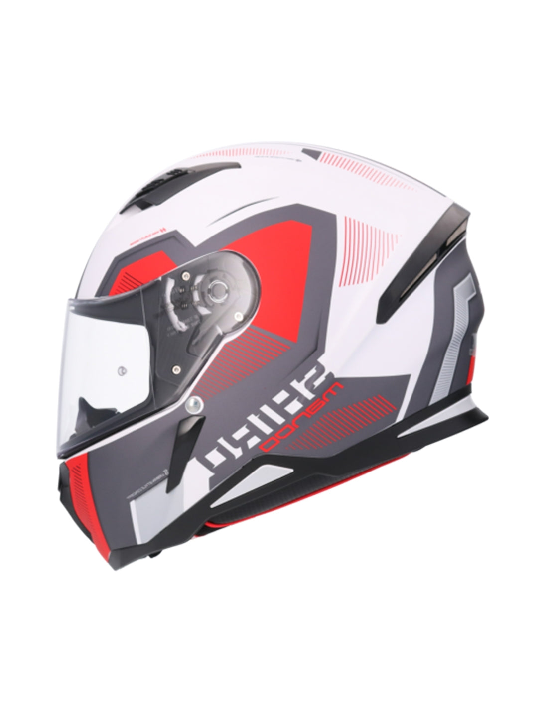 SHIRO CASCO HUNTER SH-890 MANDO BLANCO MATE_ROJO - SECURTEX MOTOR S.L (t/a MaximoMoto)