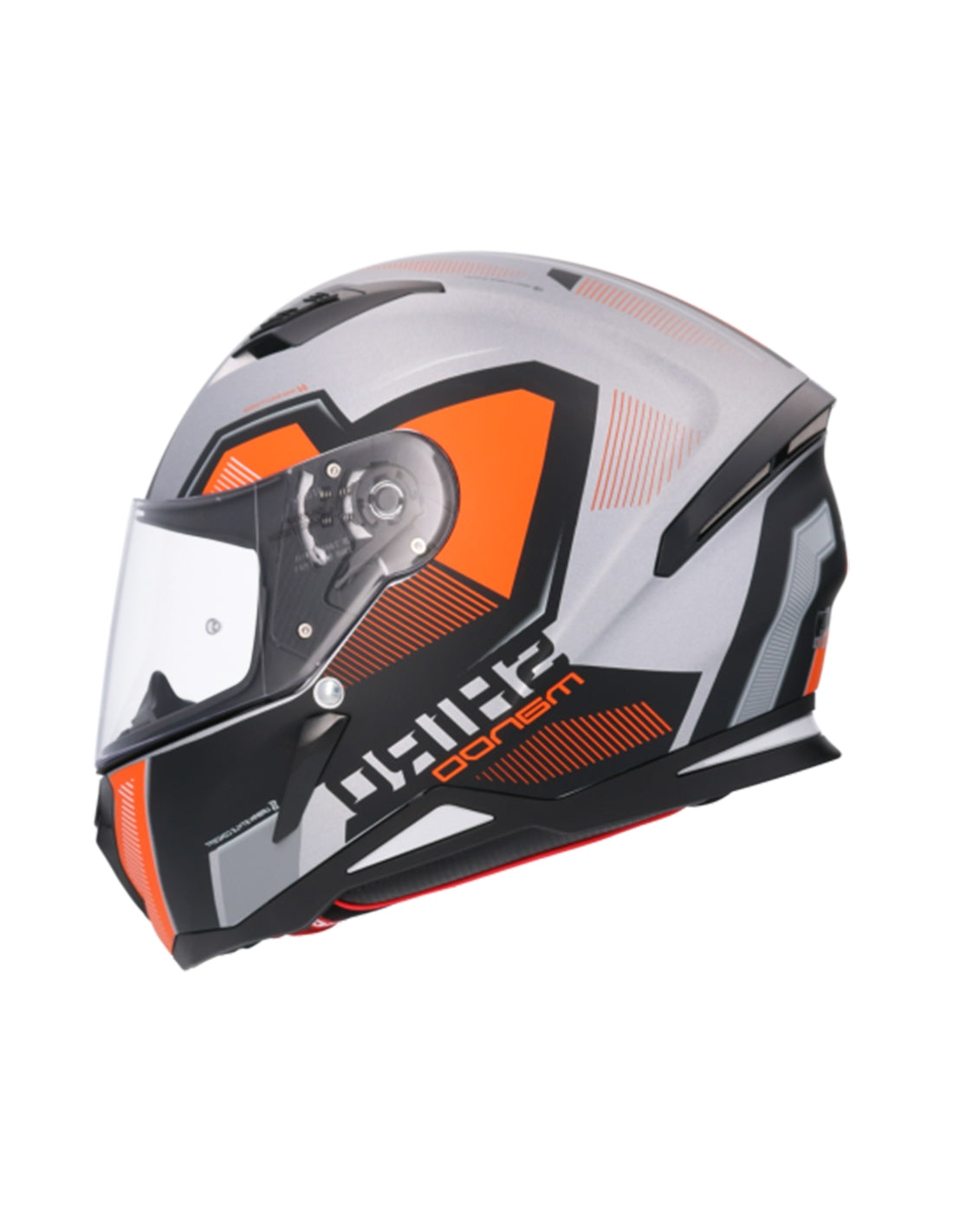 SHIRO CASCO HUNTER SH-890 MANDO PLATA MATE/NARANJA - SECURTEX MOTOR S.L (t/a MaximoMoto)