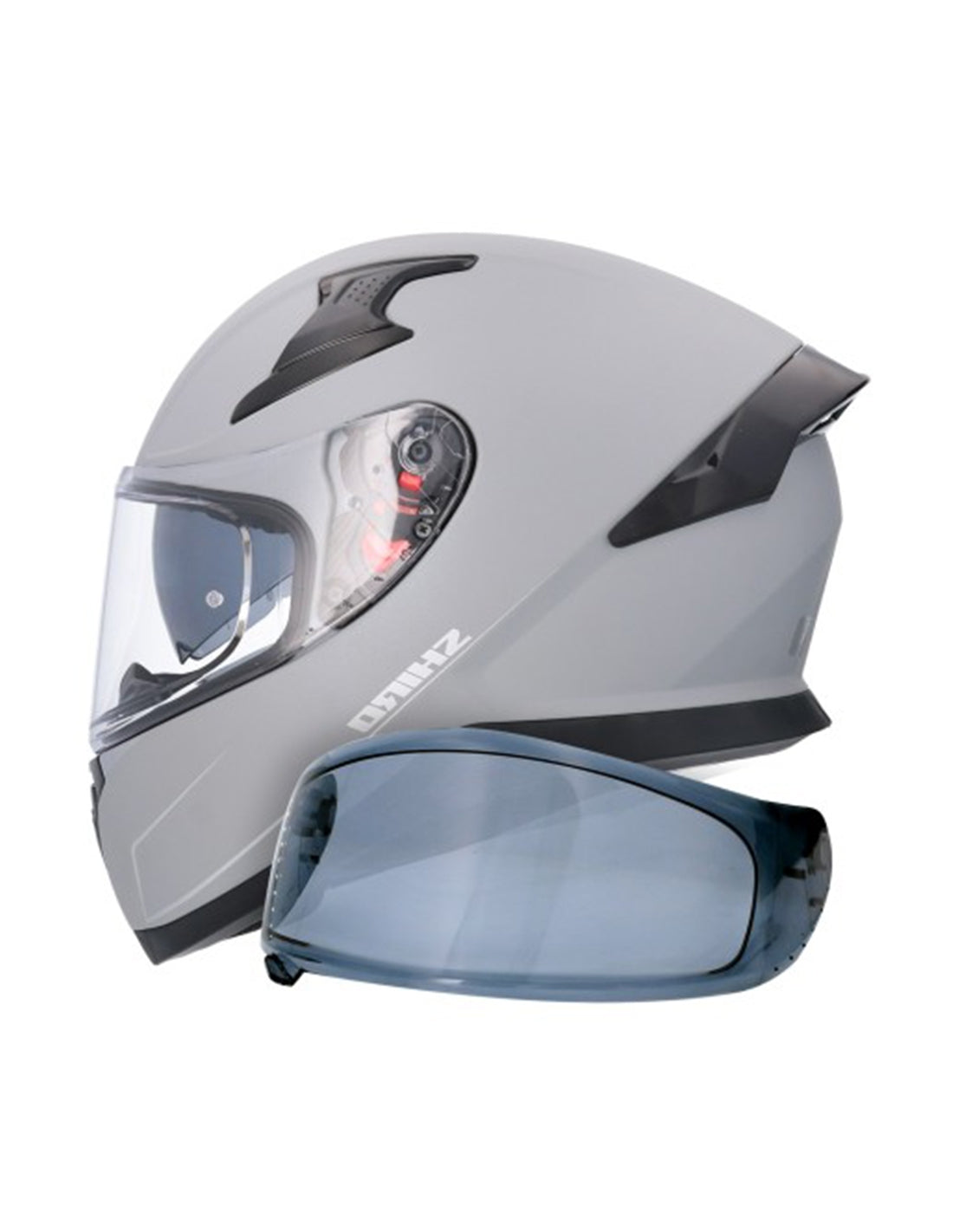 SHIRO CASCO KATANA SOLID TITANIUM MATE - SECURTEX MOTOR S.L (t/a MaximoMoto)