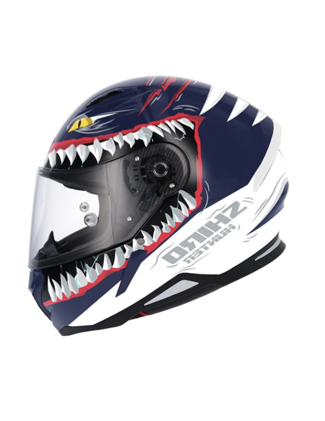 SHIRO CASCO HUNTER SHARK DARK BLUE MATE - SECURTEX MOTOR S.L (t/a MaximoMoto)