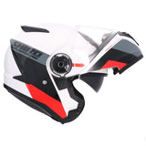 SHIRO CASCO EXPLORER MAVERICK BLANCO PERLA ROJO - SECURTEX MOTOR S.L (t/a MaximoMoto)