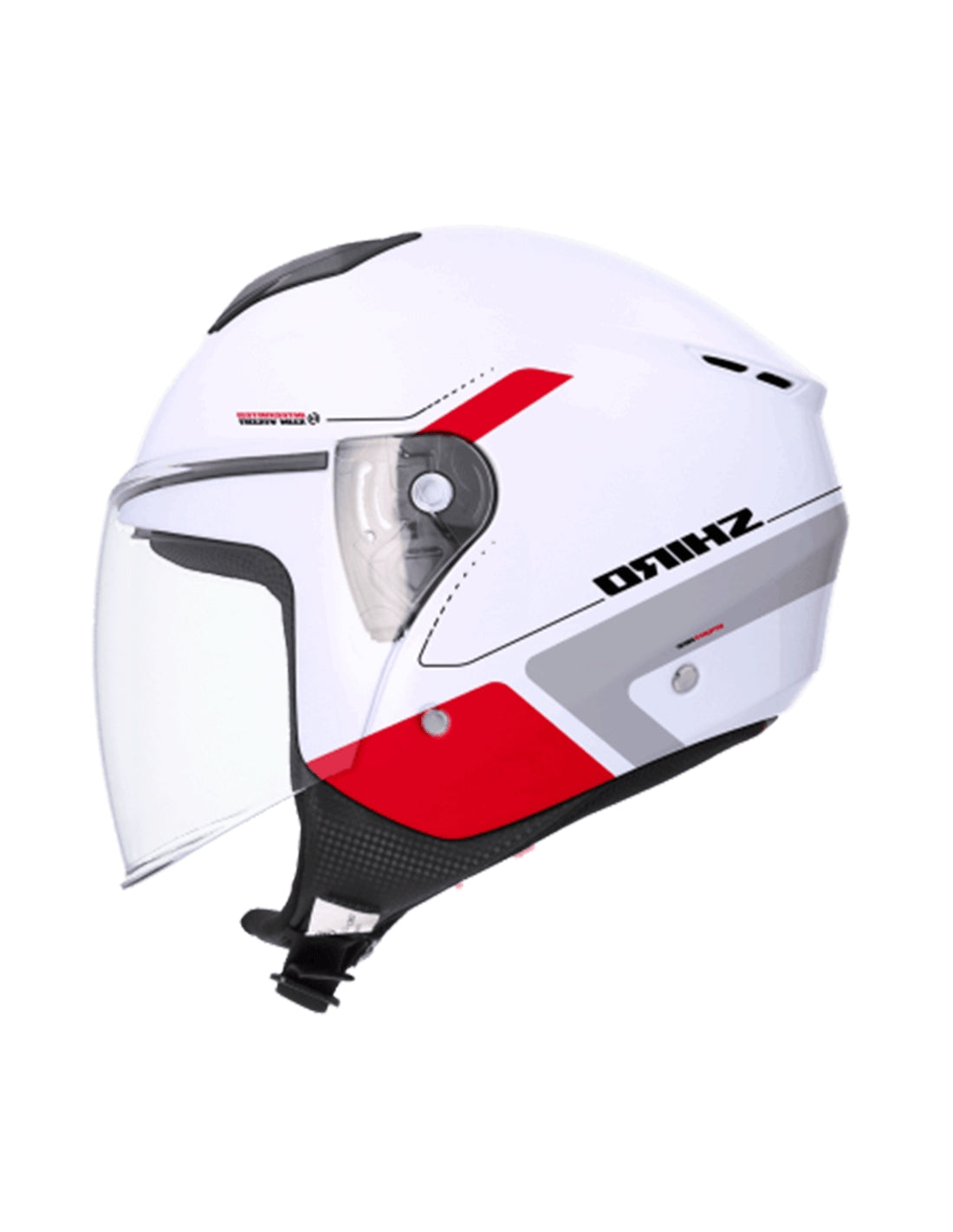 SHIRO CASCO IBIZA SPORTAGE BLANCO PERLA ROJO - SECURTEX MOTOR S.L (t/a MaximoMoto)