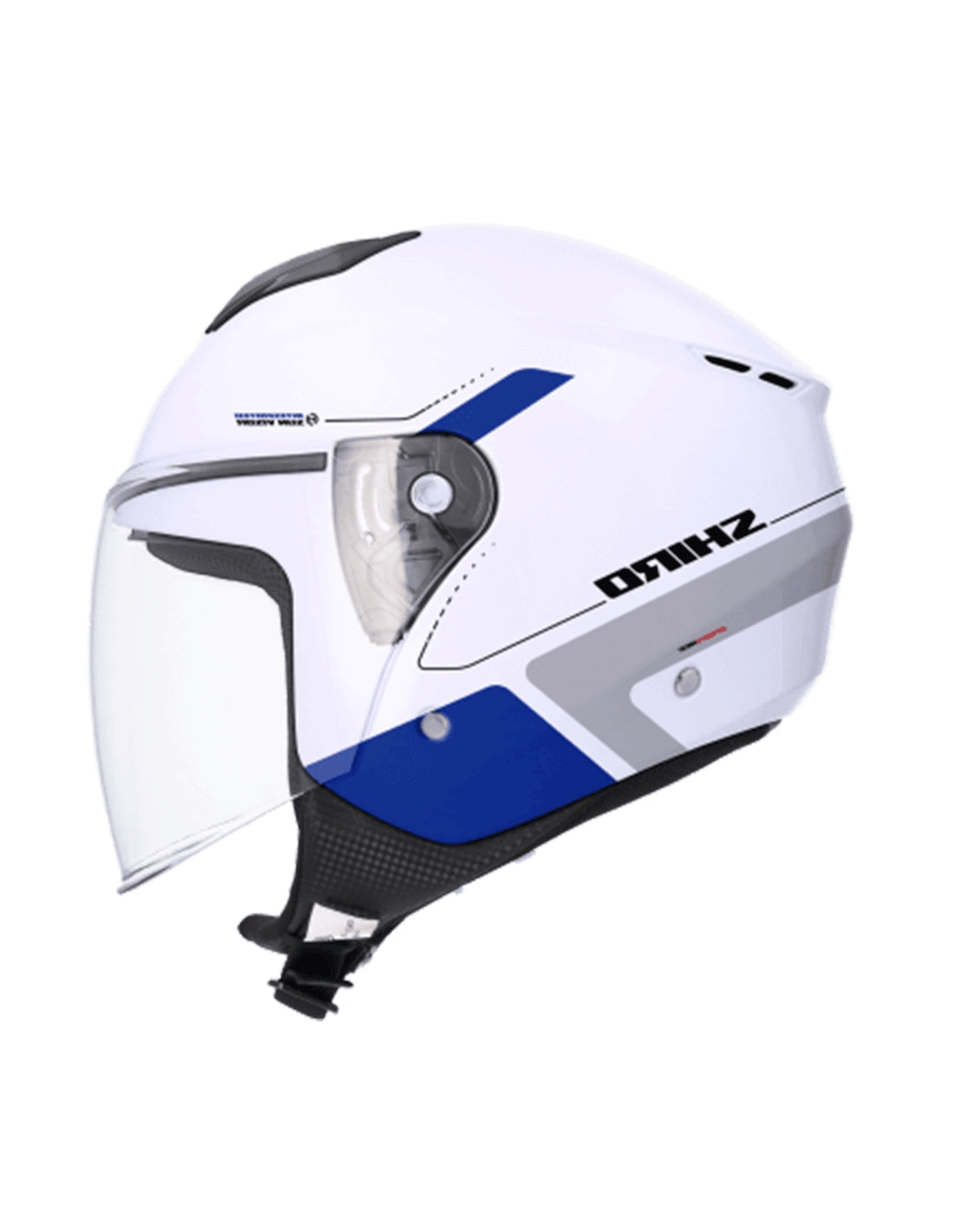 SHIRO CASCO IBIZA SPORTAGE BLANCO PERLA AZUL - SECURTEX MOTOR S.L (t/a MaximoMoto)