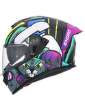 SHIRO CASCO RAPTOR CRAZY RABBIT MULTICOLOR MATE - SECURTEX MOTOR S.L (t/a MaximoMoto)