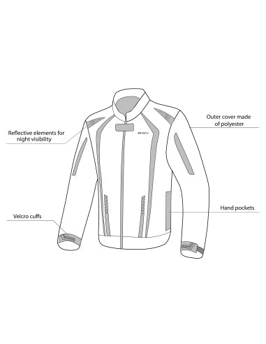 R-TECH CHAQUETA TEXTIL MARSHAL NEGRO/NARANJA - SECURTEX MOTOR S.L (t/a MaximoMoto)