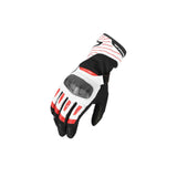 MACNA TEMPO HOMBRES GUANTES MOTO PERFORADO NEGRO BLANCO ROJO - GUANTES