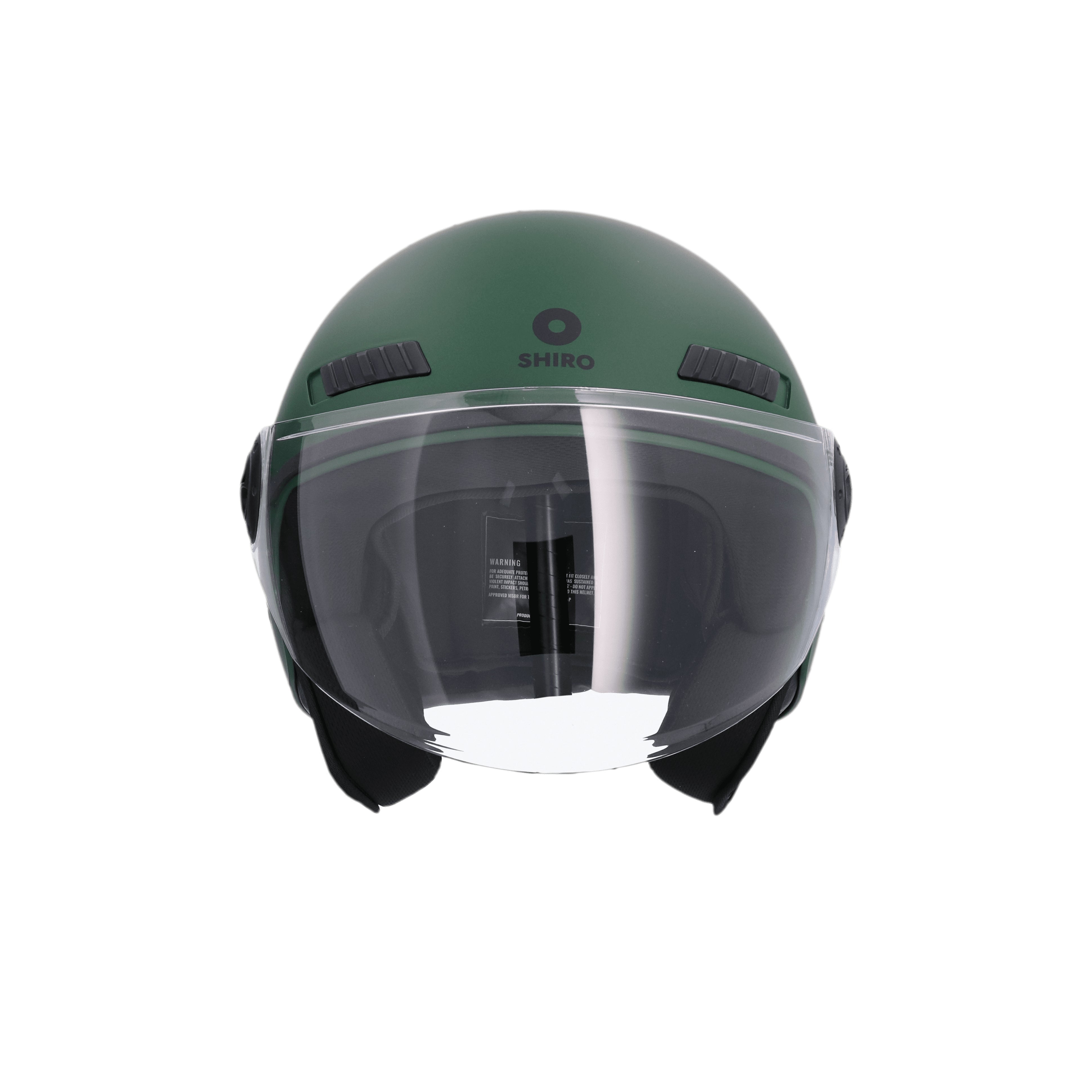 SHIRO CASCO SH-62 KIOTO MONOCOLOR VERDE MATE - SECURTEX MOTOR S.L (t/a MaximoMoto)