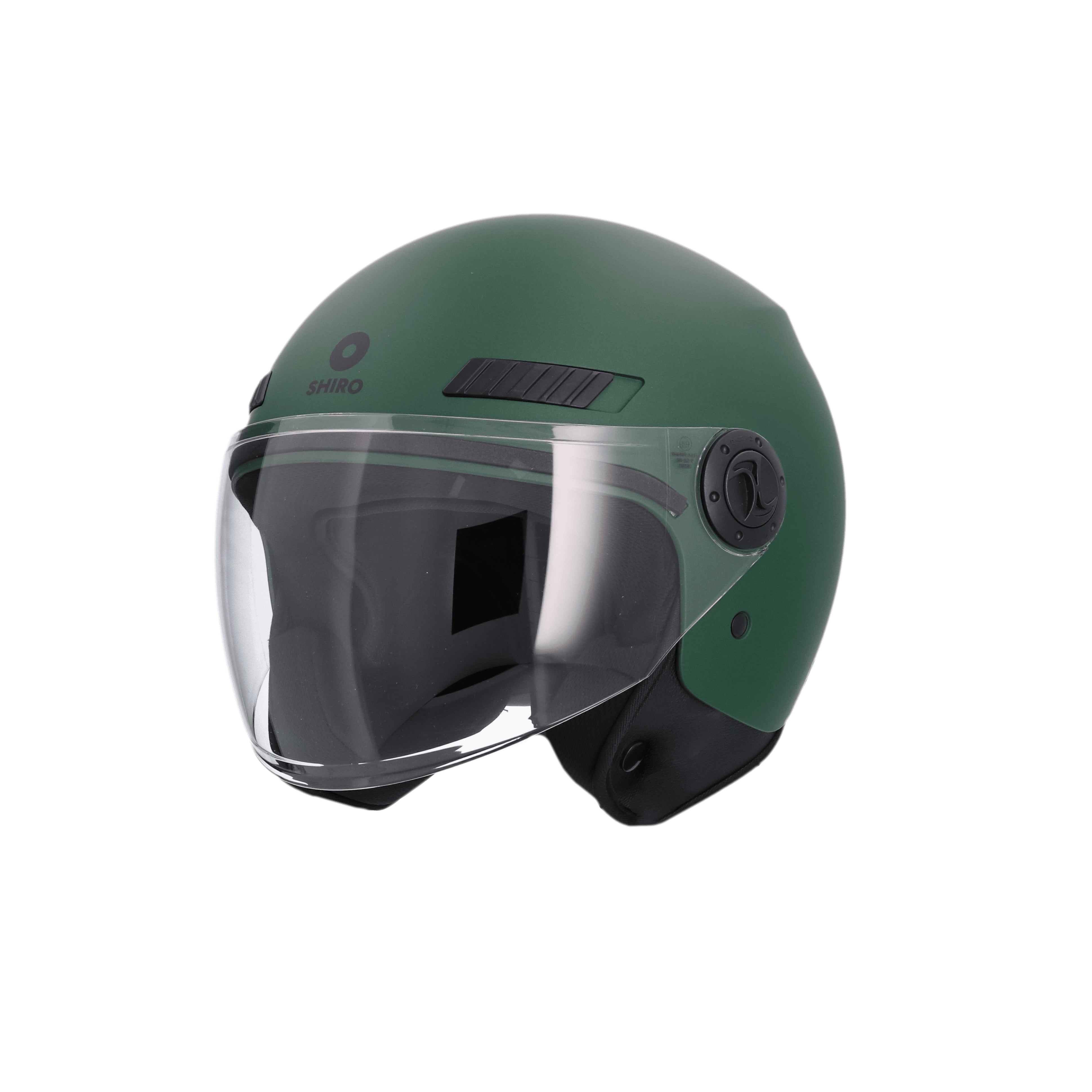 SHIRO CASCO SH-62 KIOTO MONOCOLOR VERDE MATE - SECURTEX MOTOR S.L (t/a MaximoMoto)