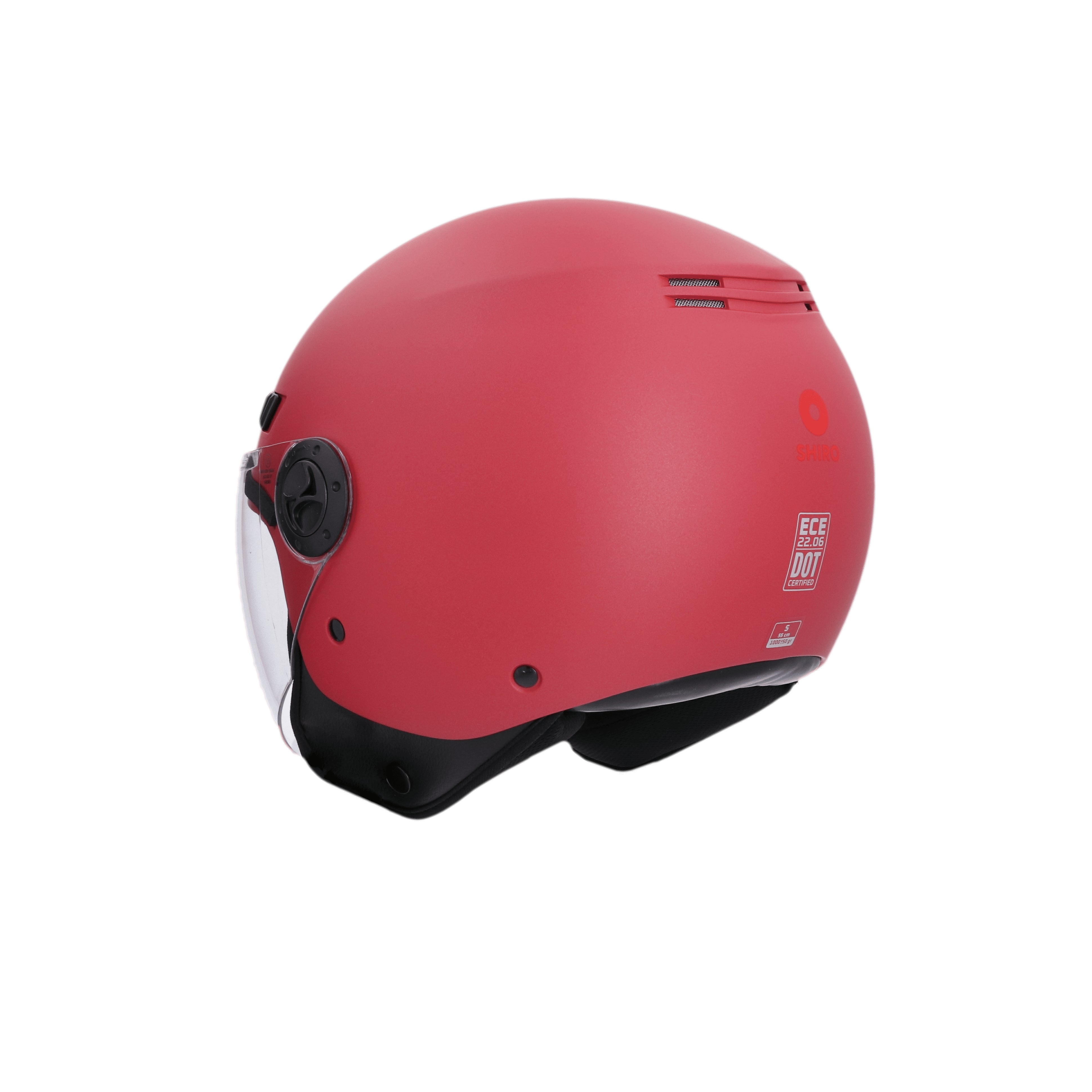 SHIRO CASCO SH-62 KIOTO MONOCOLOR ROJO MATE - SECURTEX MOTOR S.L (t/a MaximoMoto)