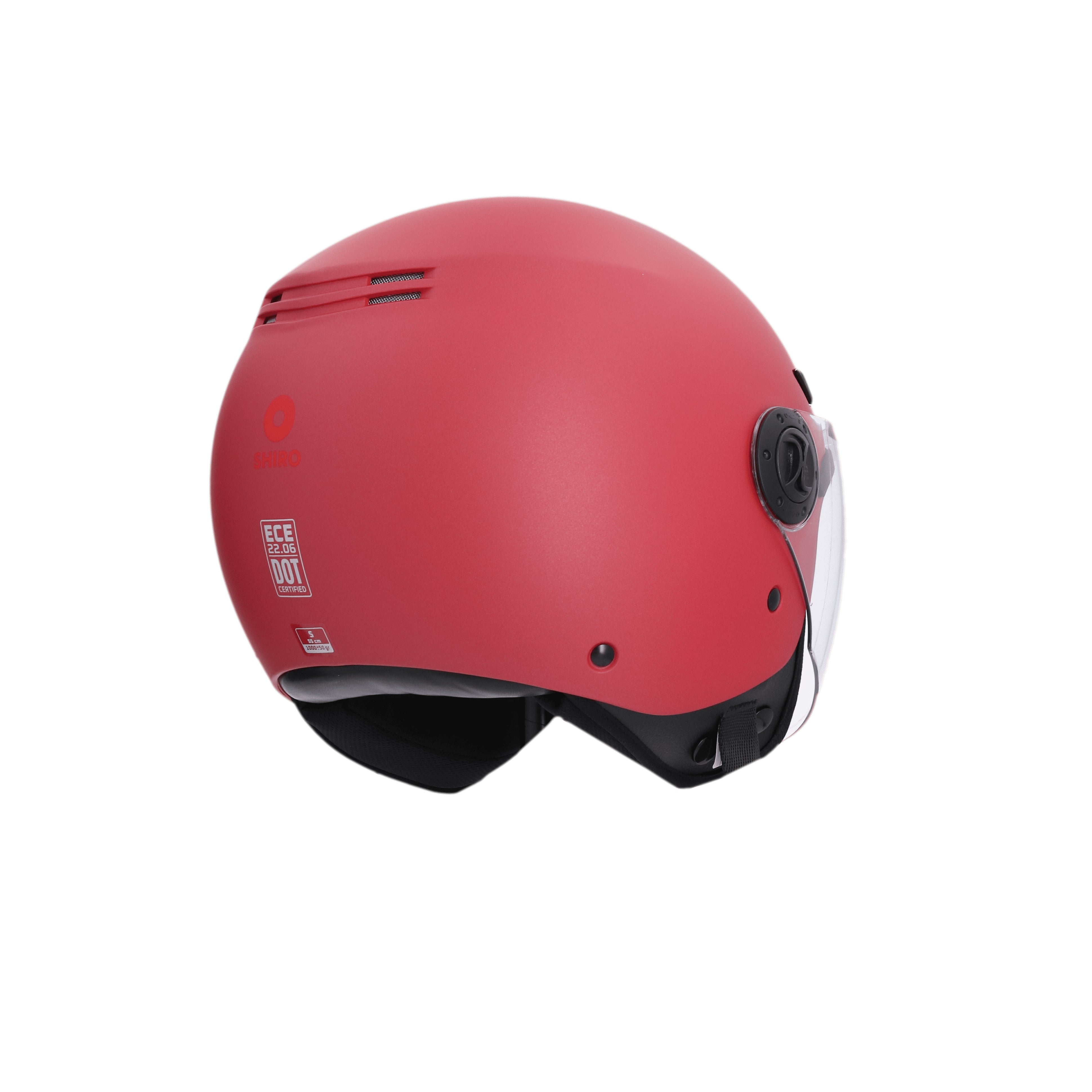 SHIRO CASCO SH-62 KIOTO MONOCOLOR ROJO MATE - SECURTEX MOTOR S.L (t/a MaximoMoto)