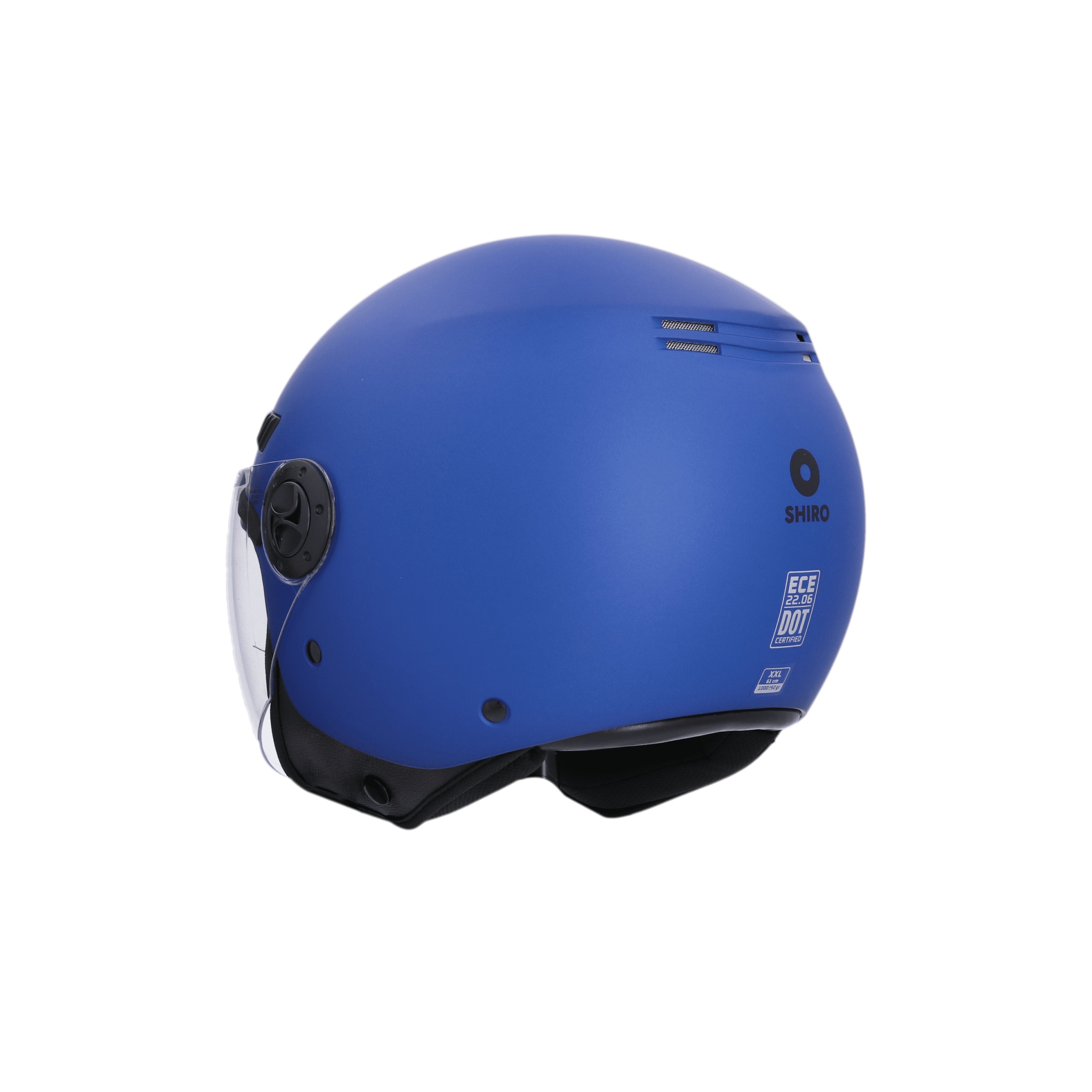 SHIRO CASCO SH-62 KIOTO MONOCOLOR AZUL MATE - SECURTEX MOTOR S.L (t/a MaximoMoto)