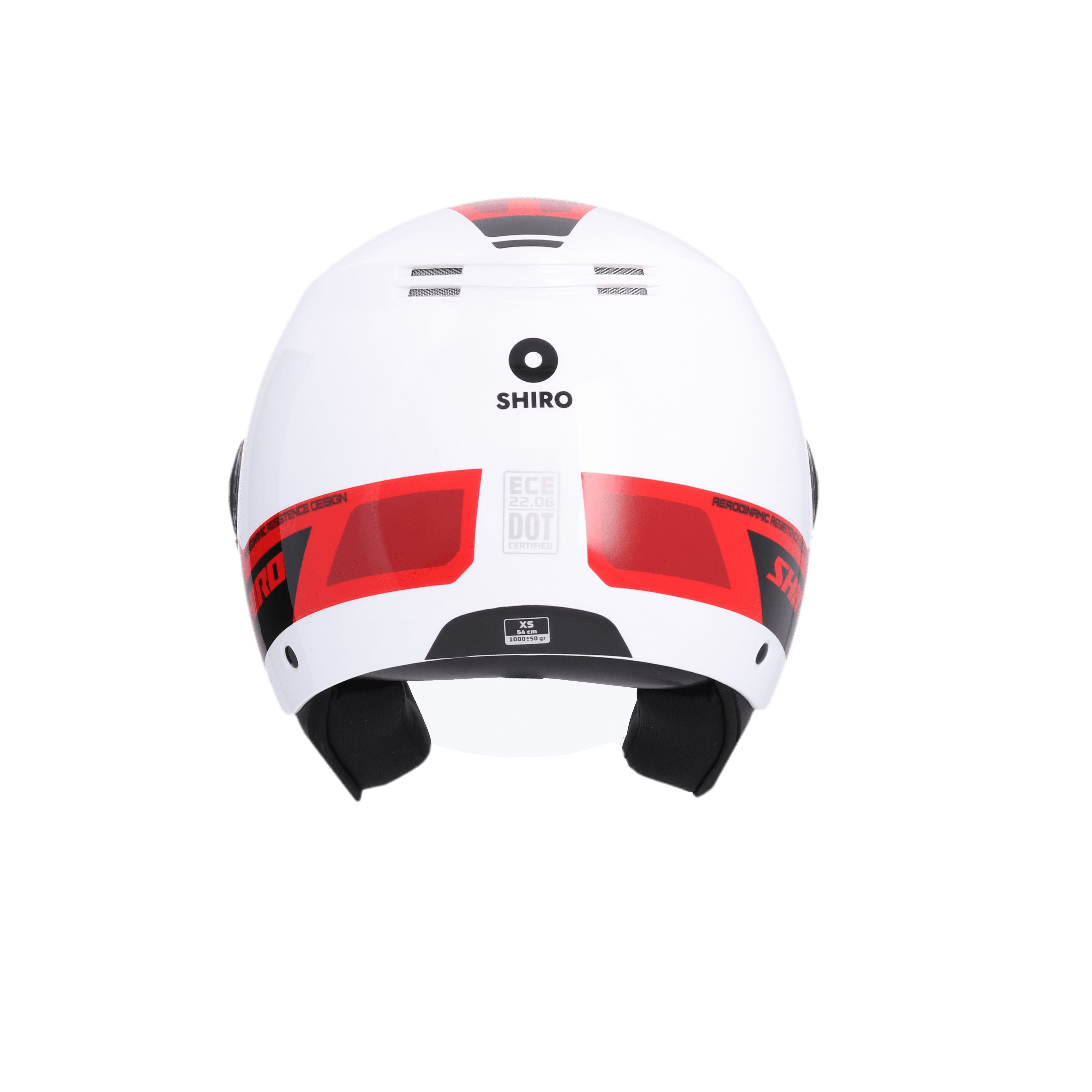 SHIRO CASCO KIOTO KALOS BLANCOROJO