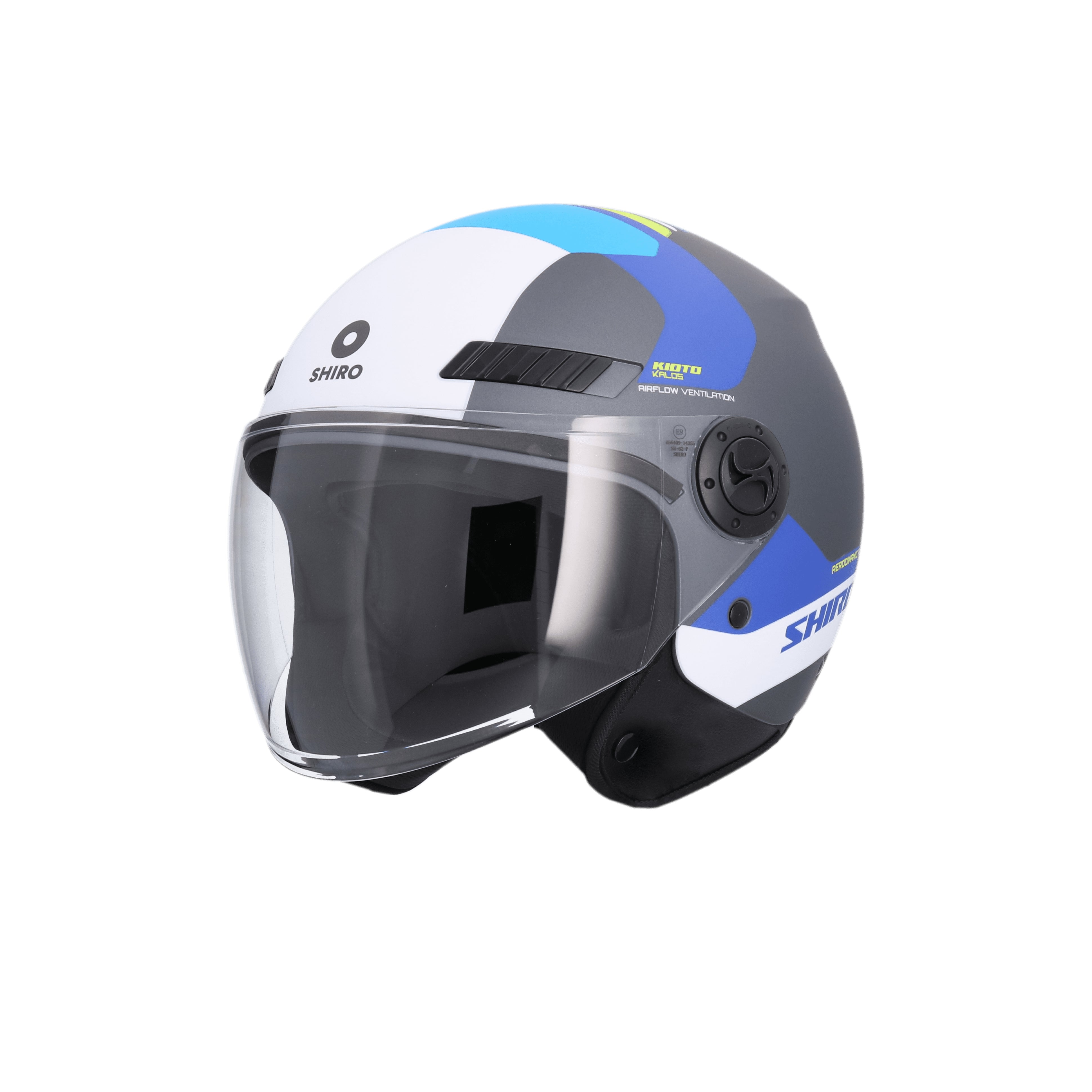 SHIRO CASCO KIOTO KALOS TITANIUM MATE AZUL