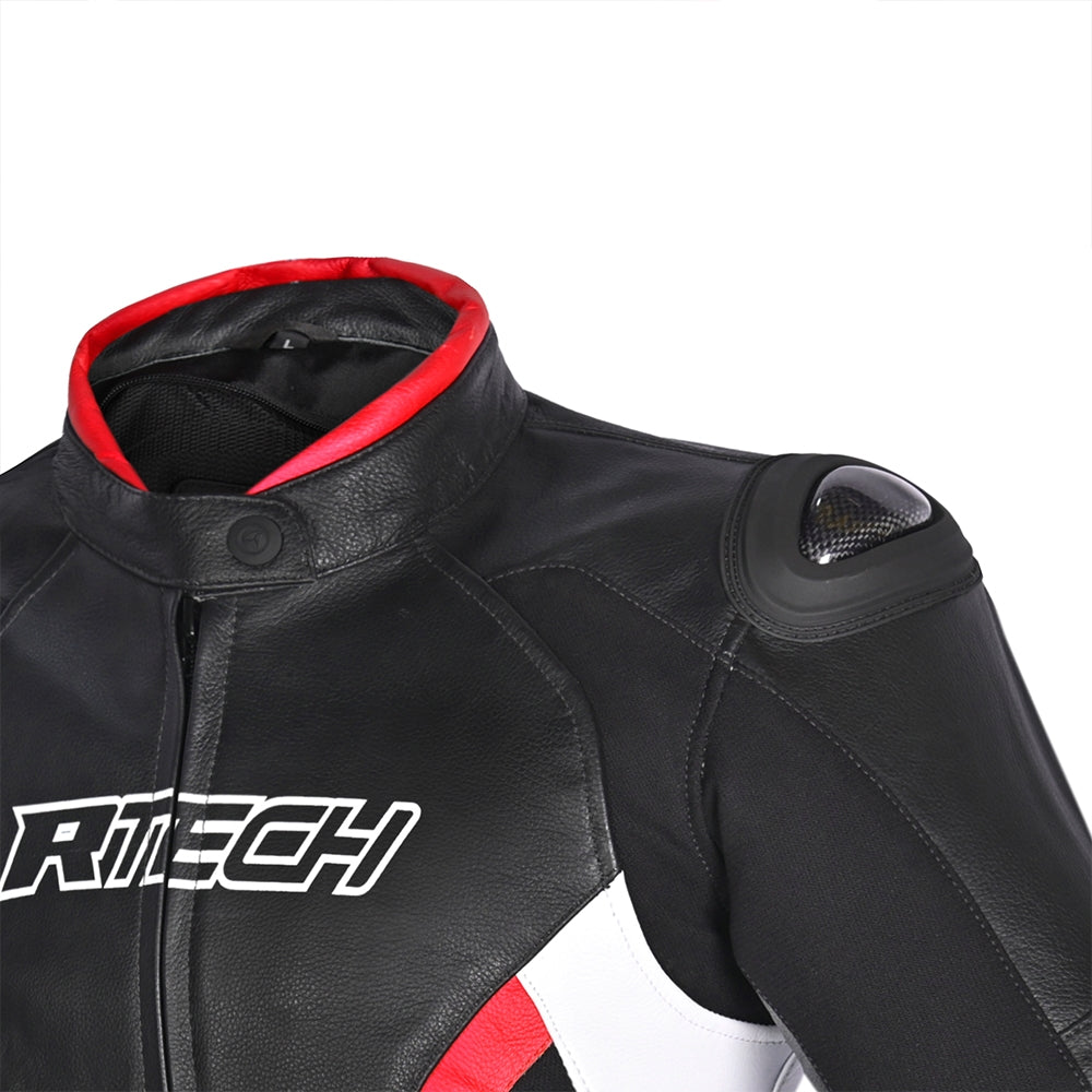 R-TECH - Chaqueta Tom Rider Lady Negro/Blanco/Rojo - SECURTEX MOTOR S.L (t/a MaximoMoto)